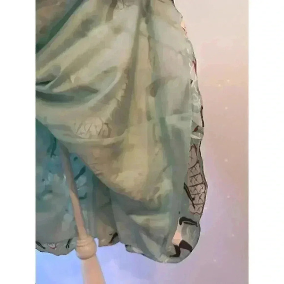 Carolina Herrera Midi Halter Silk Dress 10 Swimming Ladies 1930 Novelty Designer - Picture 9 of 9